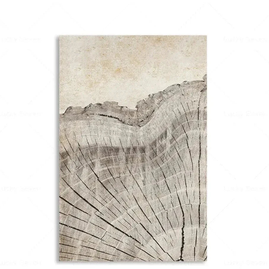 Tree Rings Abstract Canvas