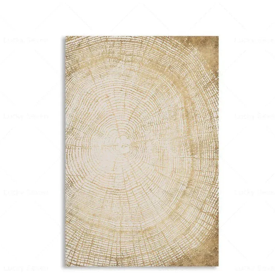 Tree Rings Abstract Canvas