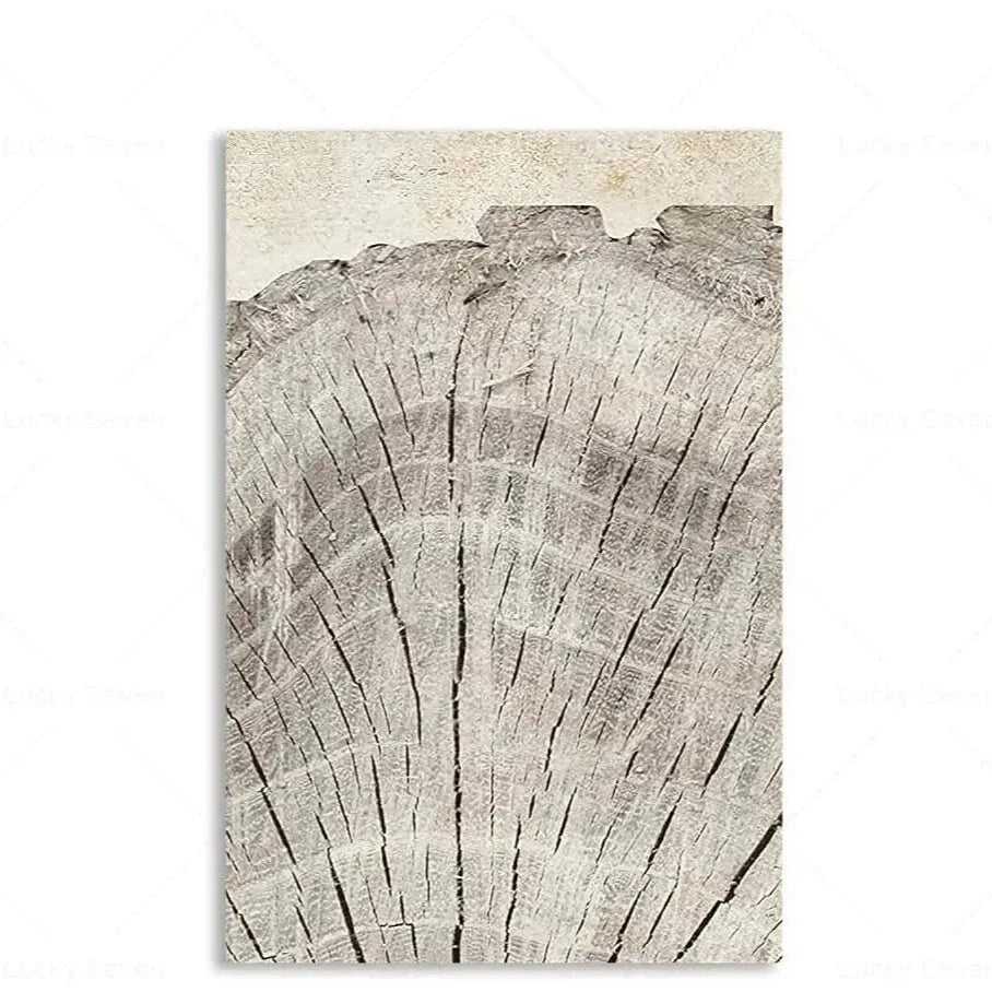 Tree Rings Abstract Canvas
