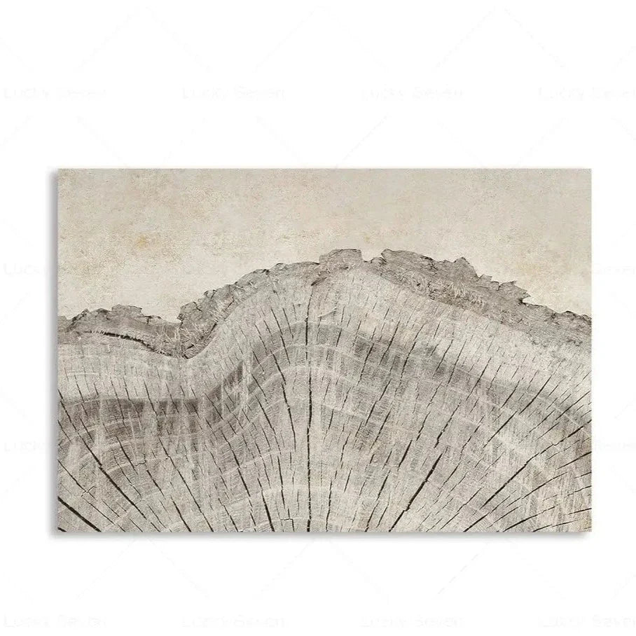 Tree Rings Abstract Canvas